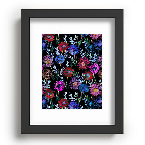 Schatzi Brown Gillian Floral Black Recessed Framing Rectangle