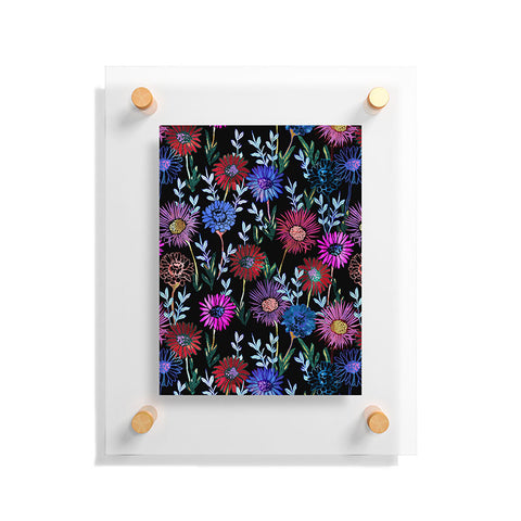 Schatzi Brown Gillian Floral Black Floating Acrylic Print
