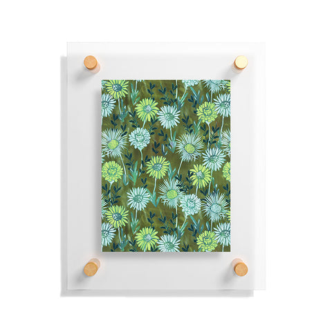 Schatzi Brown Gillian Floral Green Floating Acrylic Print