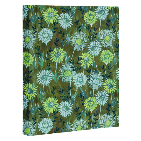 Schatzi Brown Gillian Floral Green Art Canvas