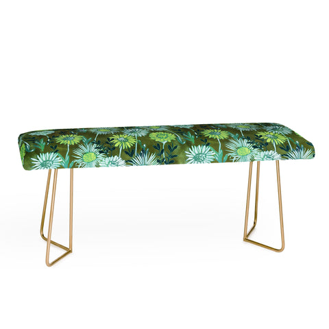 Schatzi Brown Gillian Floral Green Bench