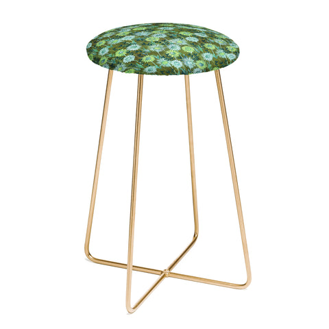 Schatzi Brown Gillian Floral Green Counter Stool