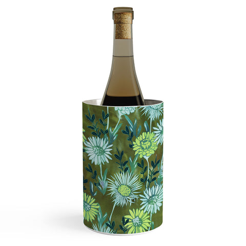 Schatzi Brown Gillian Floral Green Wine Chiller