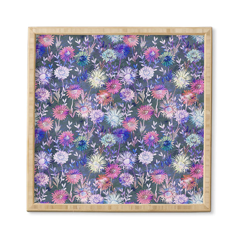 Schatzi Brown Gillian Floral Grey Framed Wall Art