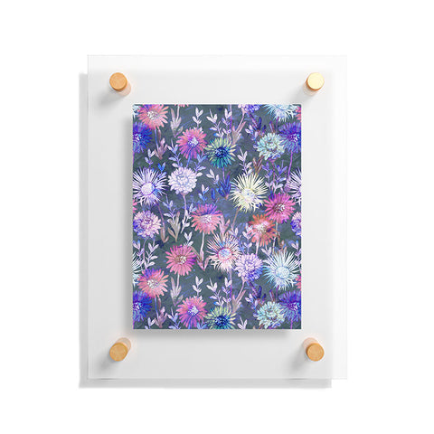 Schatzi Brown Gillian Floral Grey Floating Acrylic Print