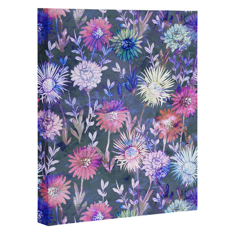 Schatzi Brown Gillian Floral Grey Art Canvas