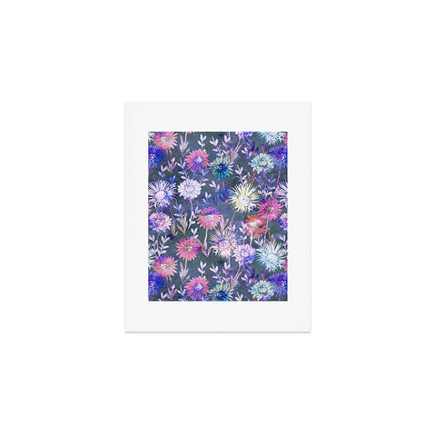 Schatzi Brown Gillian Floral Grey Art Print
