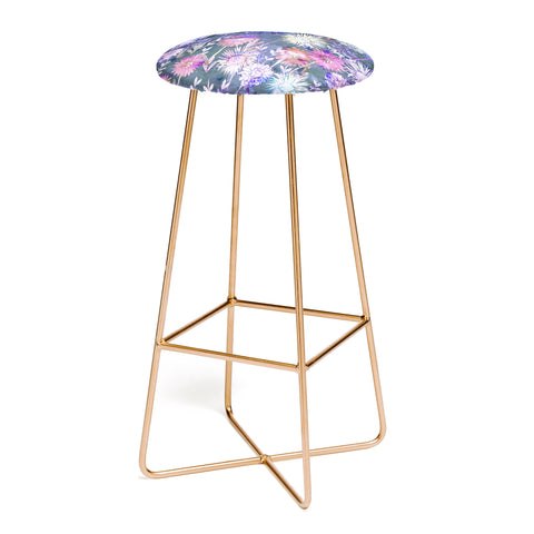 Schatzi Brown Gillian Floral Grey Bar Stool