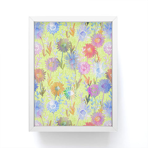 Schatzi Brown Gillian Floral Lime Framed Mini Art Print