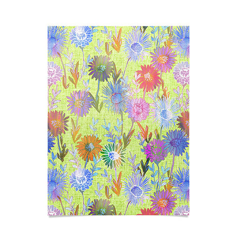 Schatzi Brown Gillian Floral Lime Poster