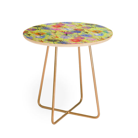Schatzi Brown Gillian Floral Lime Round Side Table