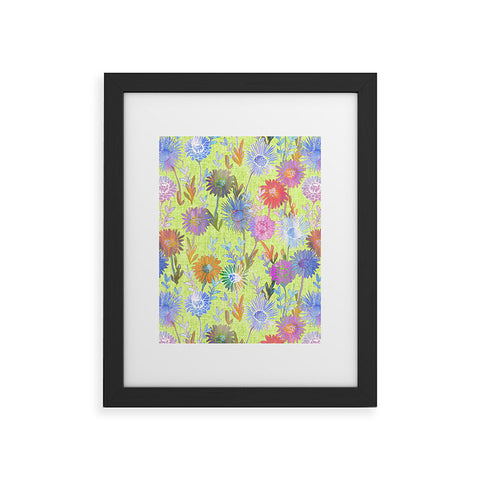 Schatzi Brown Gillian Floral Lime Framed Art Print