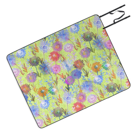 Schatzi Brown Gillian Floral Lime Picnic Blanket