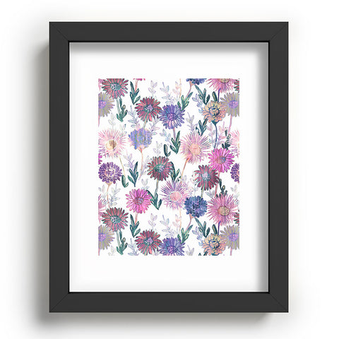 Schatzi Brown Gillian Floral White Recessed Framing Rectangle