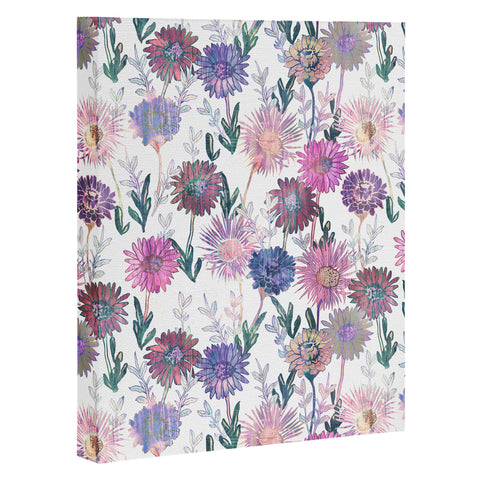 Schatzi Brown Gillian Floral White Art Canvas
