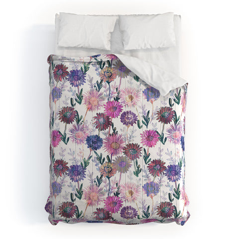 Schatzi Brown Gillian Floral White Comforter