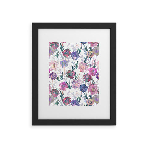 Schatzi Brown Gillian Floral White Framed Art Print
