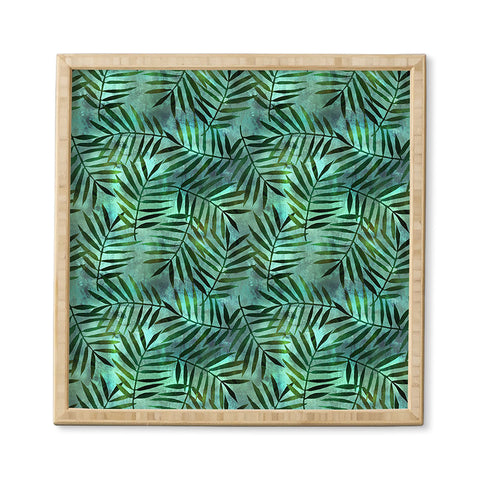 Schatzi Brown Goddess Palm Emerald Framed Wall Art