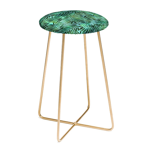 Schatzi Brown Goddess Palm Emerald Counter Stool