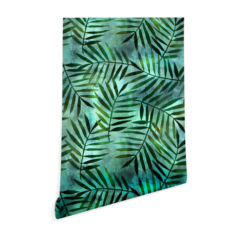 Schatzi Brown Goddess Palm Emerald Wallpaper