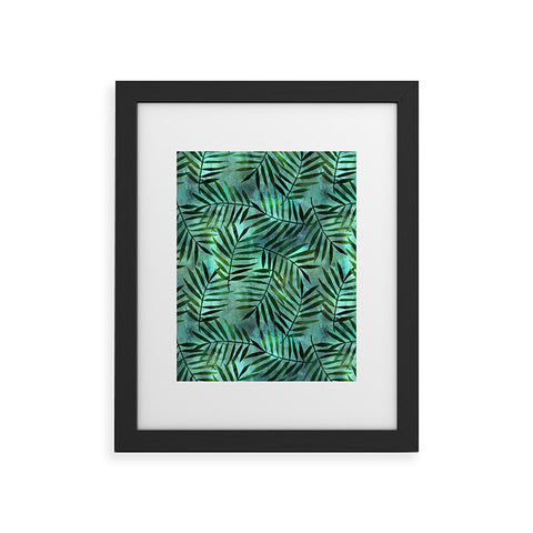 Schatzi Brown Goddess Palm Emerald Framed Art Print