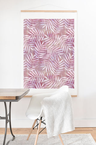 Schatzi Brown Goddess Palm Rose Art Print And Hanger