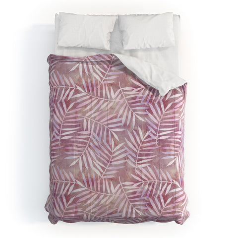 Schatzi Brown Goddess Palm Rose Comforter