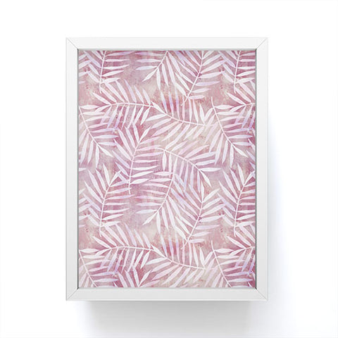 Schatzi Brown Goddess Palm Rose Framed Mini Art Print