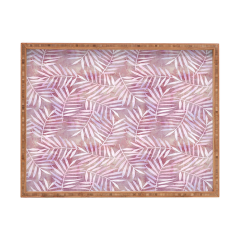 Schatzi Brown Goddess Palm Rose Rectangular Tray