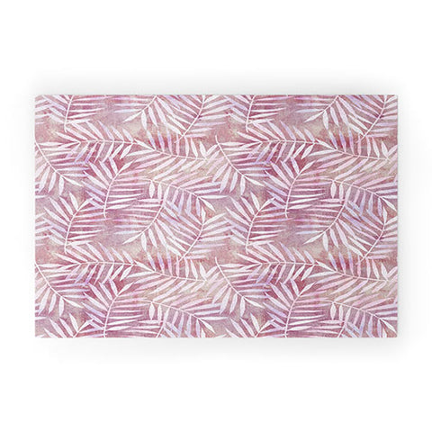 Schatzi Brown Goddess Palm Rose Welcome Mat