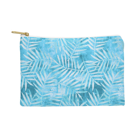 Schatzi Brown Goddess Palm Turquoise Pouch