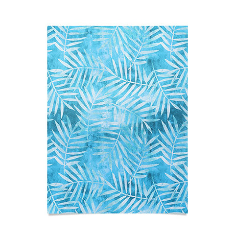 Schatzi Brown Goddess Palm Turquoise Poster