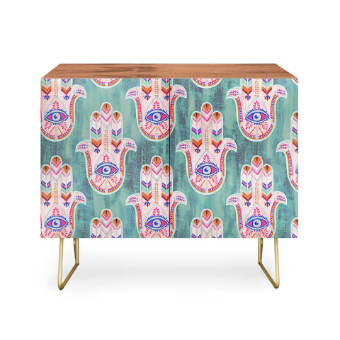 Schatzi Brown Hamsa Mint Credenza