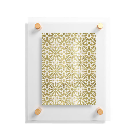 Schatzi Brown Hara Tiles Golden Floating Acrylic Print