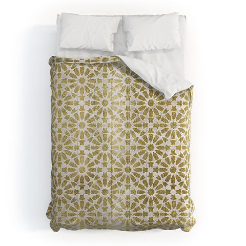 Schatzi Brown Hara Tiles Golden Comforter
