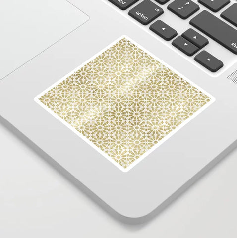 Schatzi Brown Hara Tiles Golden Vinyl Sticker
