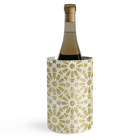 Schatzi Brown Hara Tiles Golden Wine Chiller