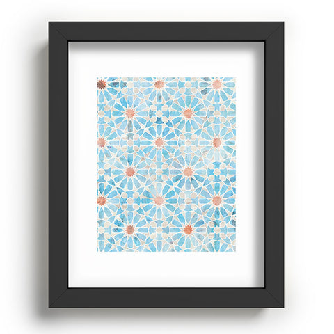 Schatzi Brown Hara Tiles Light Blue Recessed Framing Rectangle