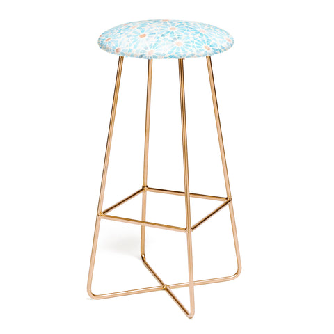 Schatzi Brown Hara Tiles Light Blue Bar Stool