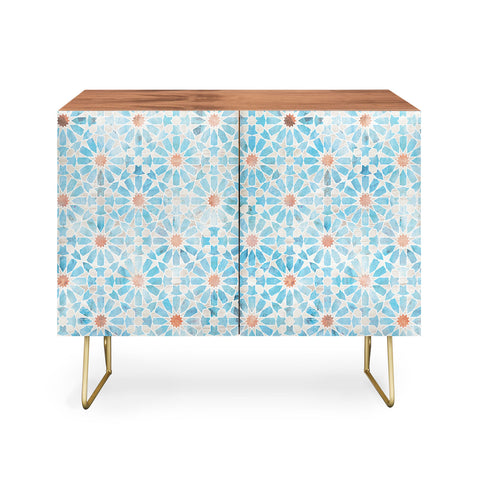 Schatzi Brown Hara Tiles Light Blue Credenza