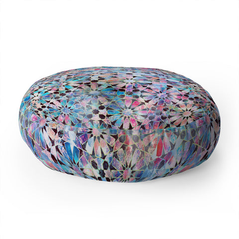 Schatzi Brown Hara Tiles Multi Floor Pillow Round
