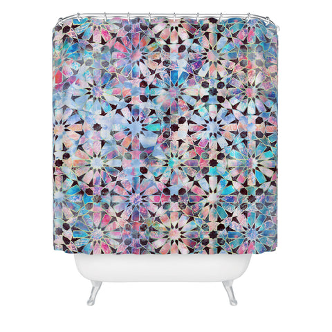 Schatzi Brown Hara Tiles Multi Shower Curtain