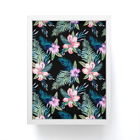 Schatzi Brown Hawaii Flower 2 Black Framed Mini Art Print