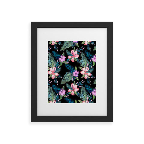 Schatzi Brown Hawaii Flower 2 Black Framed Art Print