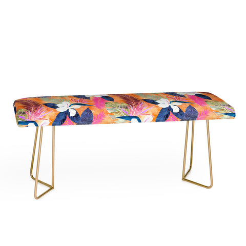 Schatzi Brown Hawaii Flower 4 Orange Bench