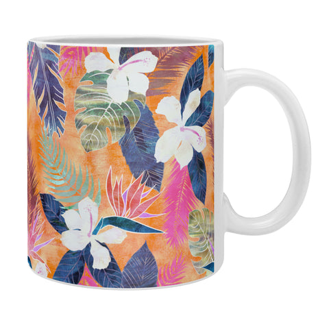 Schatzi Brown Hawaii Flower 4 Orange Coffee Mug