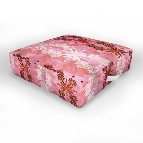 Schatzi Brown Hawaiian Boho Desert Outdoor Floor Cushion