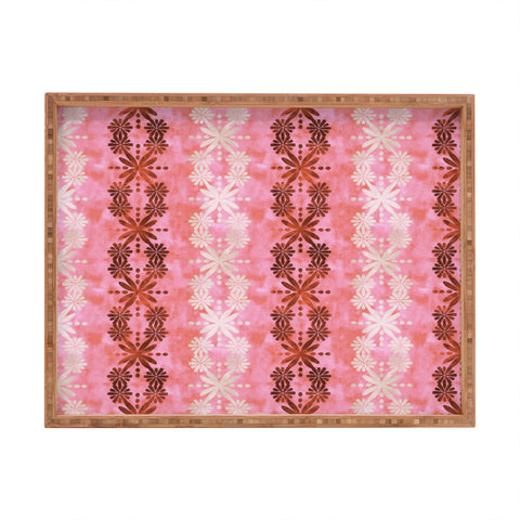 Schatzi Brown Hawaiian Boho Desert Rectangular Tray