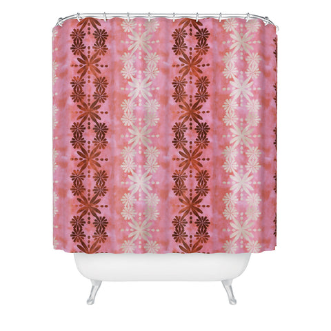 Schatzi Brown Hawaiian Boho Desert Shower Curtain