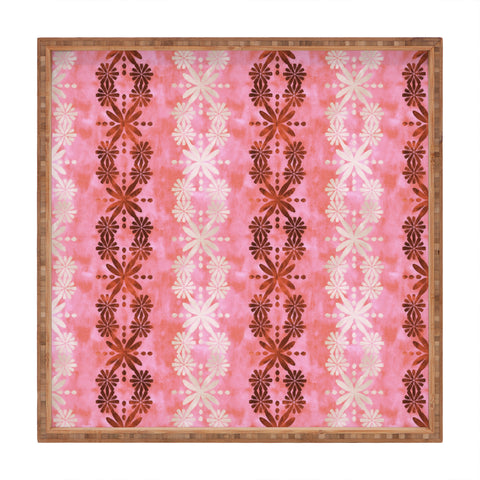 Schatzi Brown Hawaiian Boho Desert Square Tray